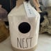 Rae Dunn Nest Birdhouse with Burlap Bow (2019)