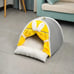 New Yellow Household Cat Nest Portable Pet Cat Tent Warm Cat Bed Semi-enclosed