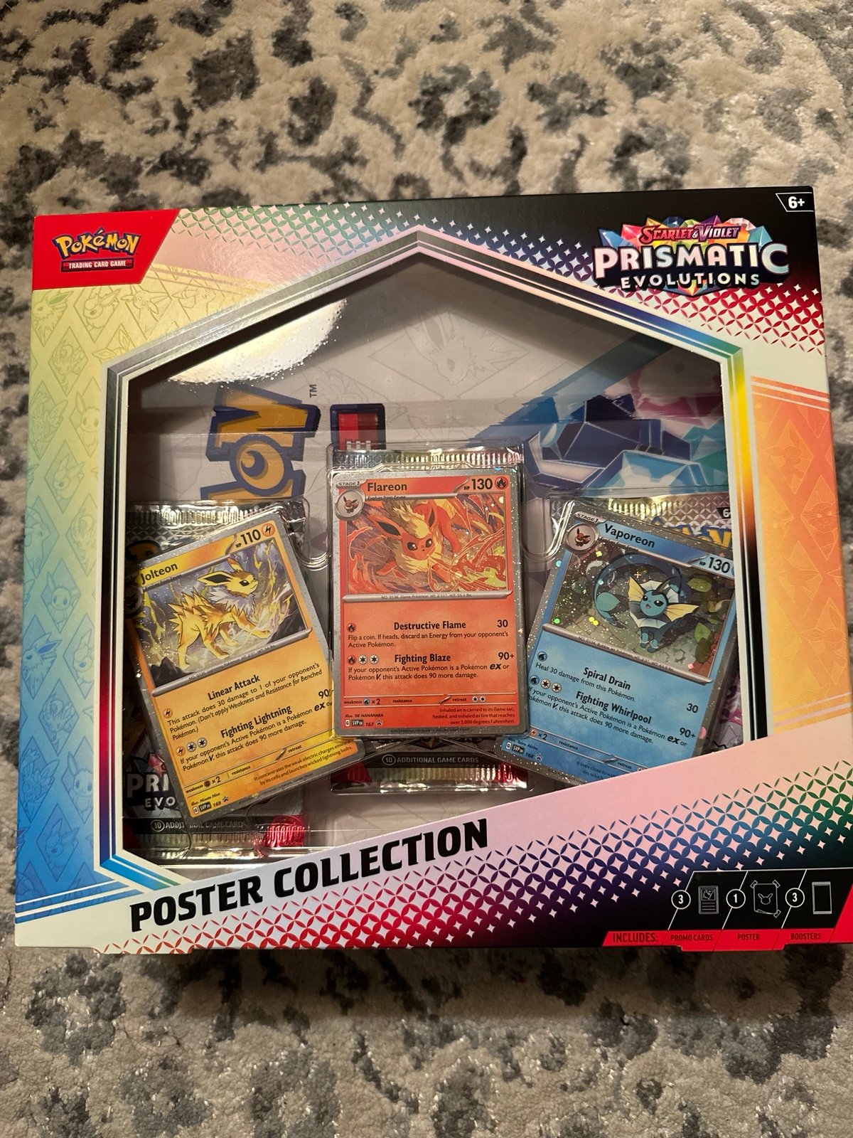 NEW RELEASE Prismatic Evolutions Poster Collection sealed 3 packs
