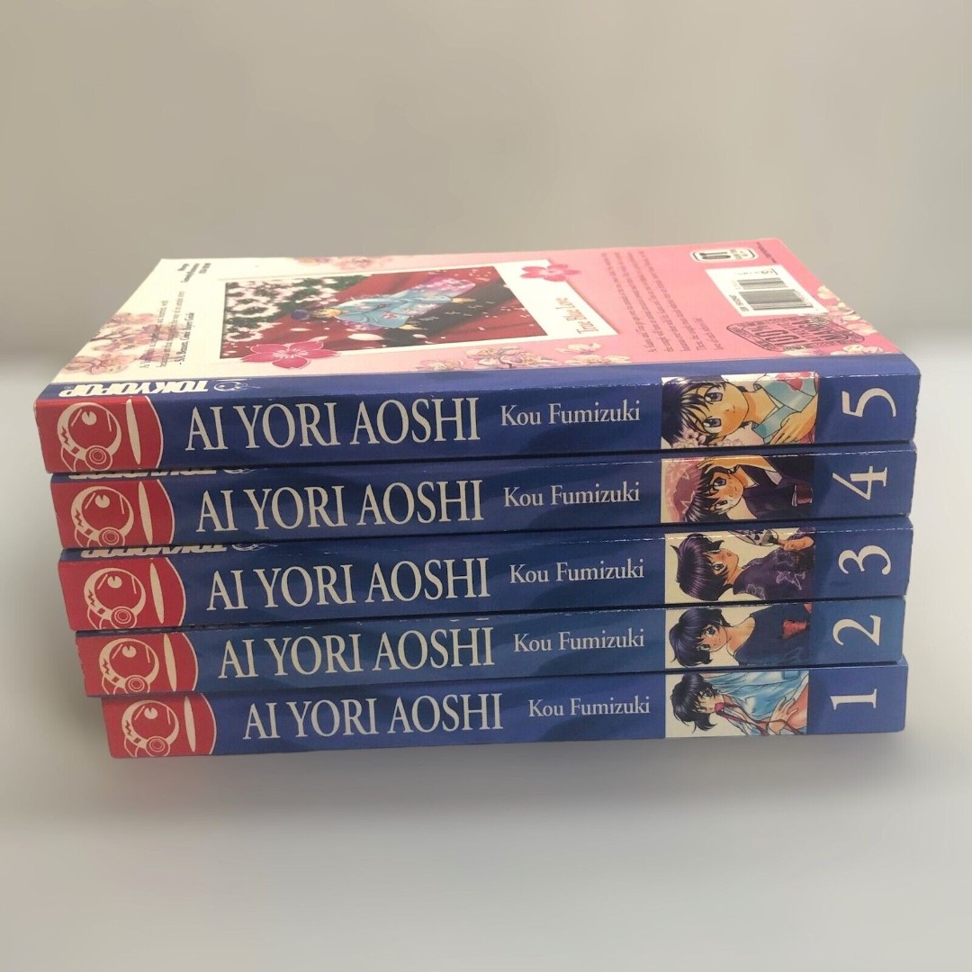Ai Yori Aoshi Vol 1 - 5 (Fumizuki Tokyopop) Manga Lot Anime Paperback