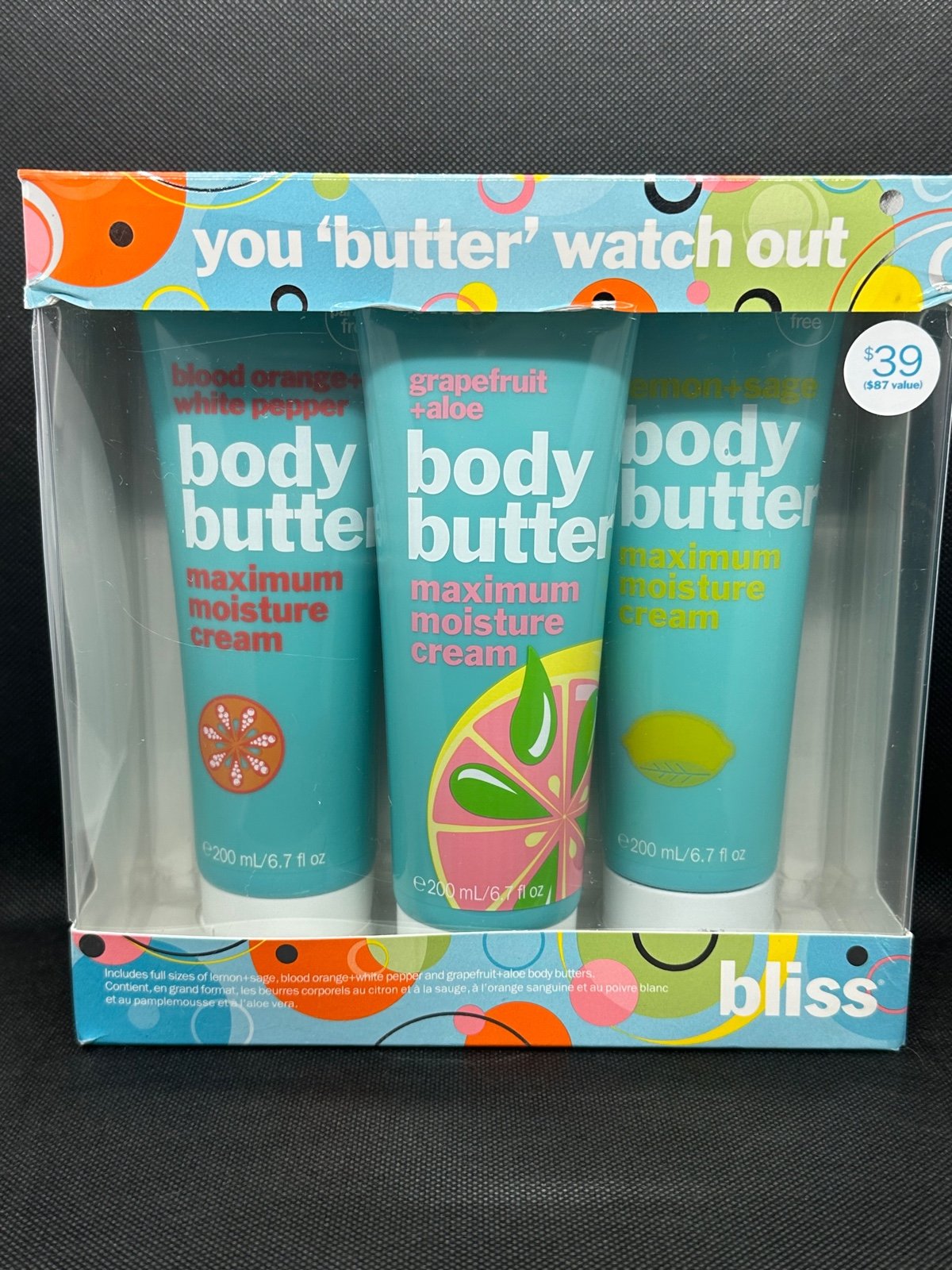 BLISS BODY BUTTER TRIO GIFT PACK