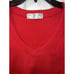 Juicy Couture V-neck T shirt Jr Sz L made in Glamorous USA Red 1/2 Sleeve Y2K