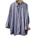 Tailorbyrd Collection 4XL Light Blue w/ Pattern Cuff Cotton Stretch Tall Men's