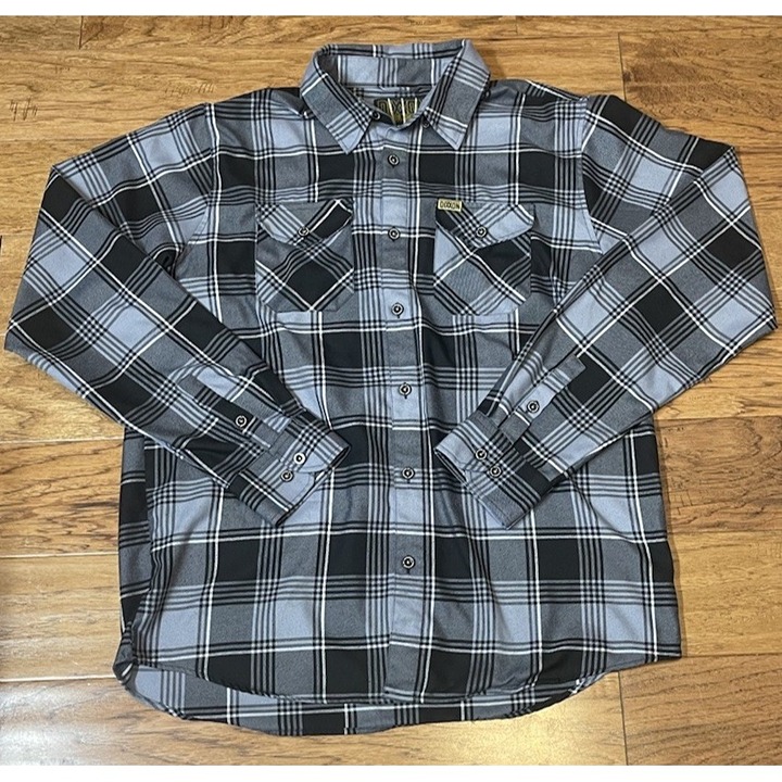 Dixxon Flannel Shirt Mens XT Gray Black Adamantium Wolverine Marvel Logan