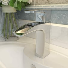 Chrome Bathroom Sink Faucet One Hole Mounted