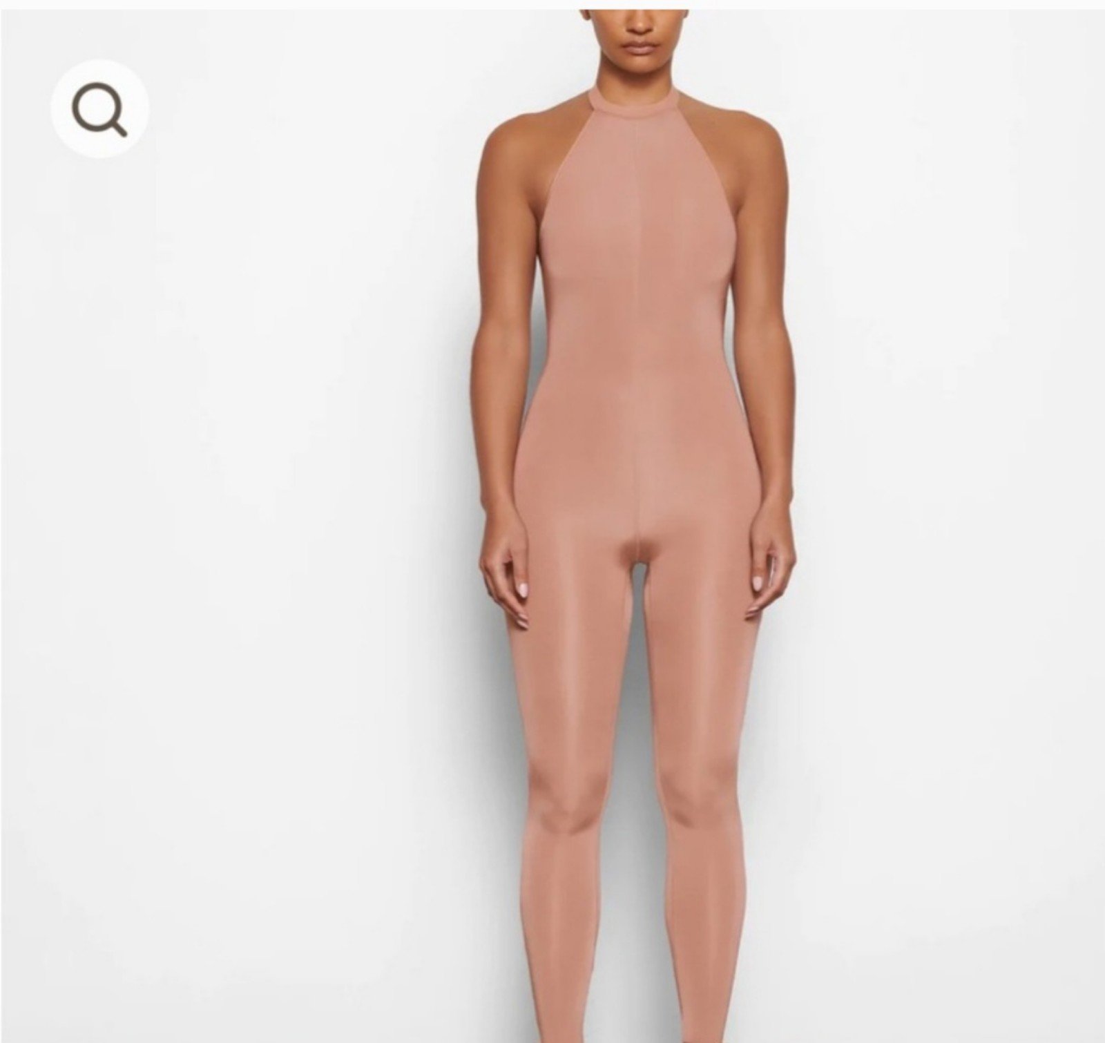 Skims Jelly Sheer Halter Full Bodysuit