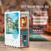 DIY 3D Book Nook Kit Island of Love Cafe 83pcs HTQ105