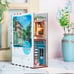 DIY 3D Book Nook Kit Island of Love Cafe 83pcs HTQ105