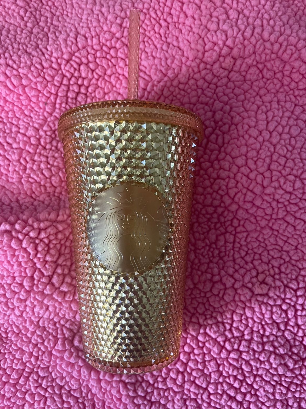 Starbucks gold grande studded tumbler