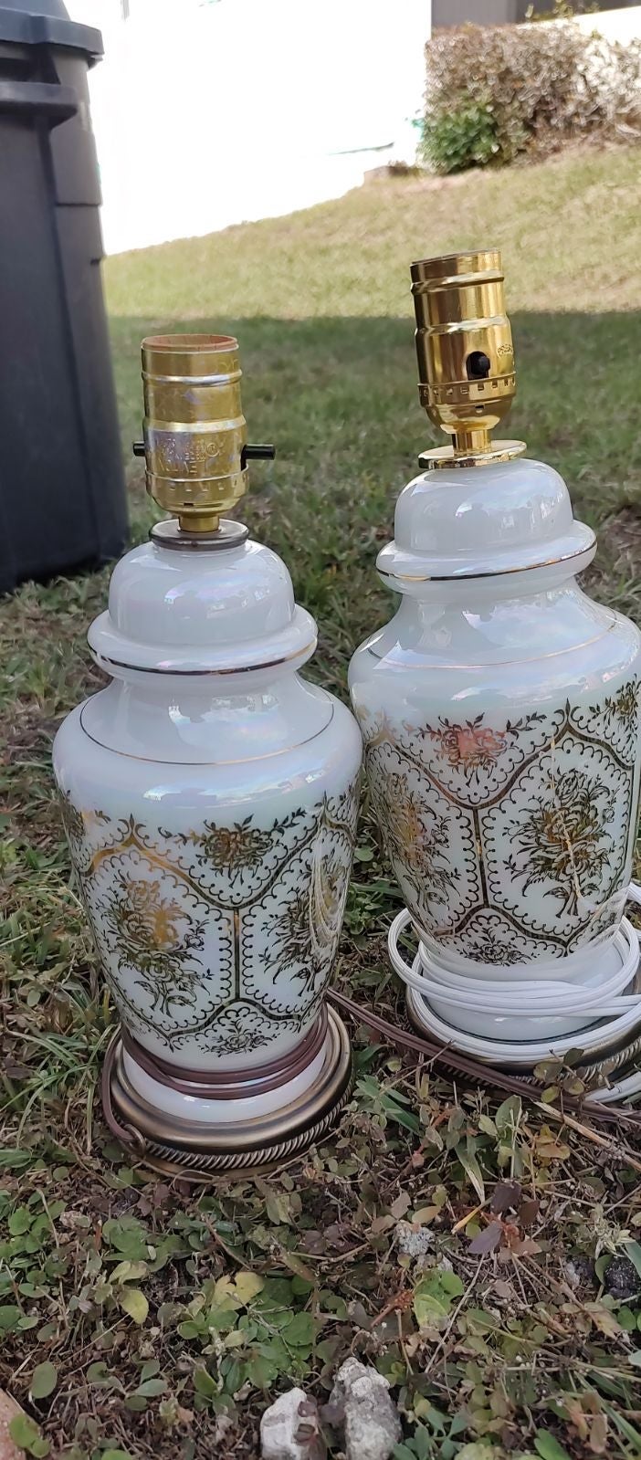Antique French Lamp Set