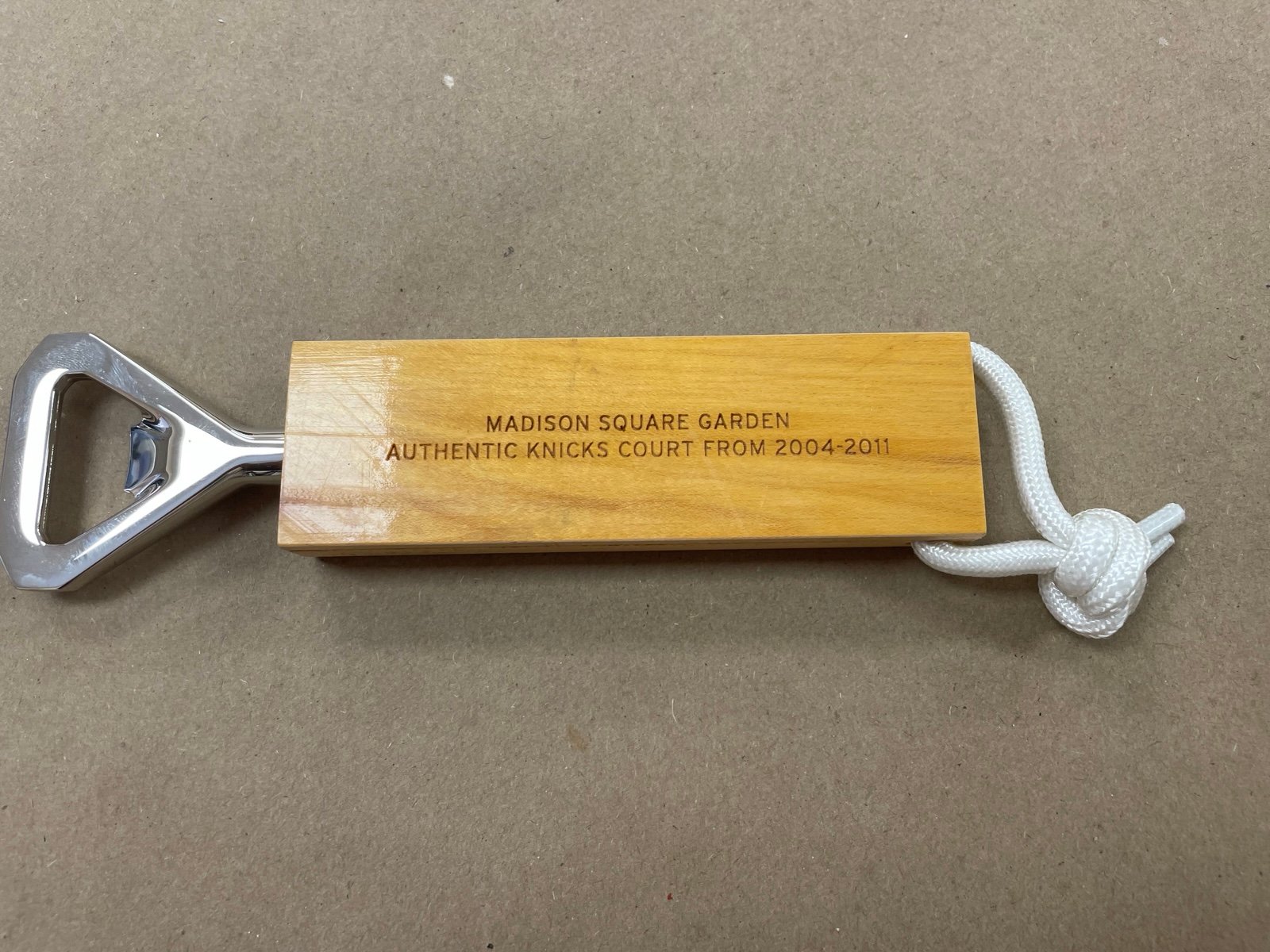 Madison Square Garden Authentic Knicks Court From 2004-2011 Bottle Opener w/ Box