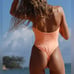 NEW w.tag Free People x Toast Nectarine Solid High Cut One-Piece Swimsuit XL
