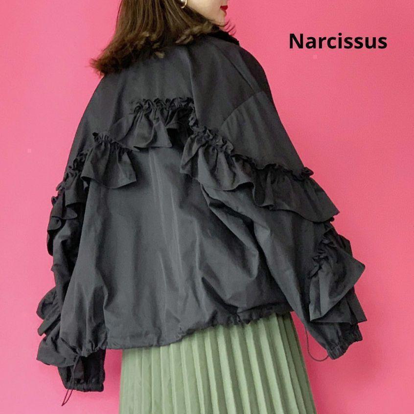 Excellent Condition Narcissus Back Frill Military Blouson Jacket