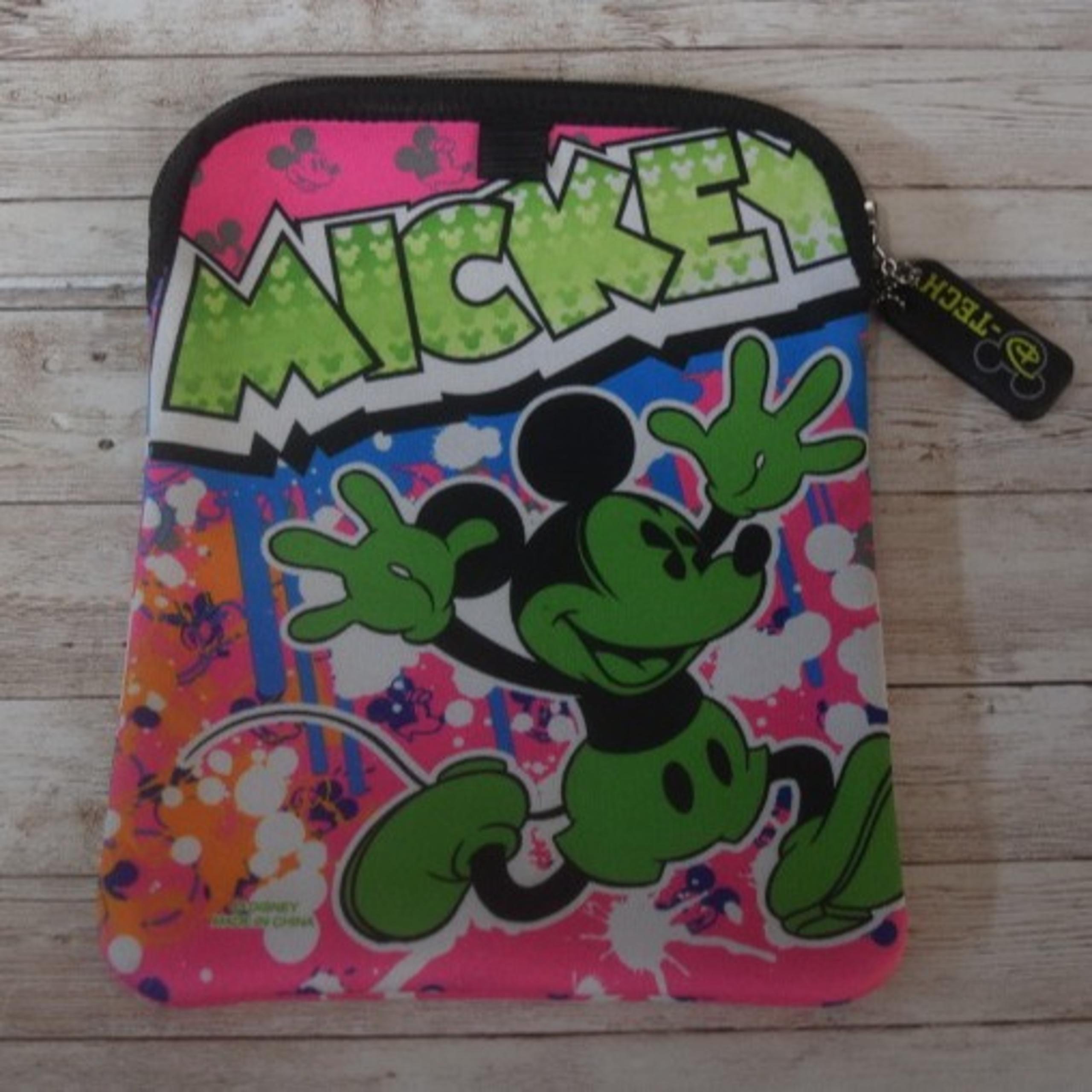 Mickey Mouse Graffiti Disney Parks D-Tech Tablet/iPad Zip Case