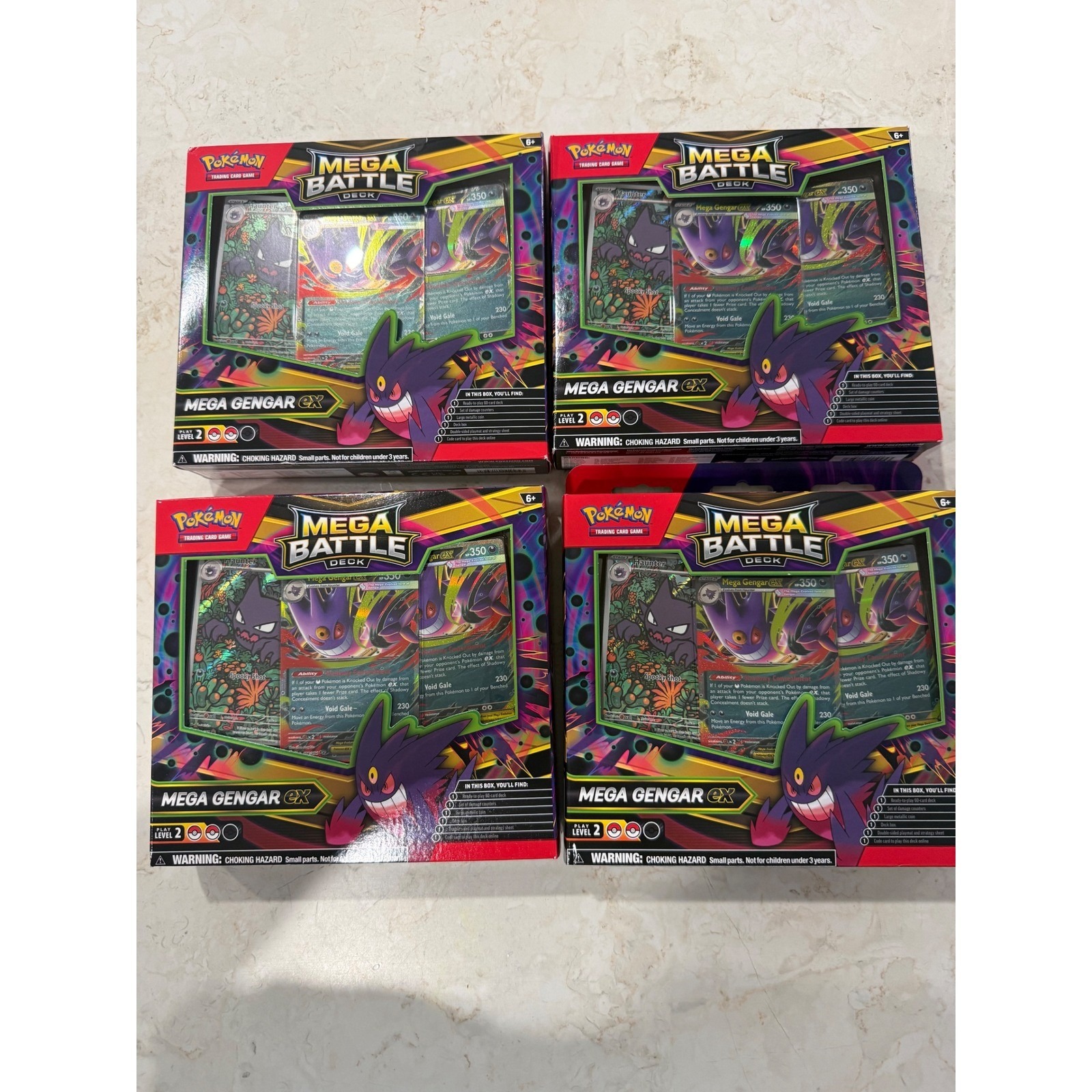 Pokemon Mega Gengar EX Trading Card Game Mega Battle Deck Set of 4 New