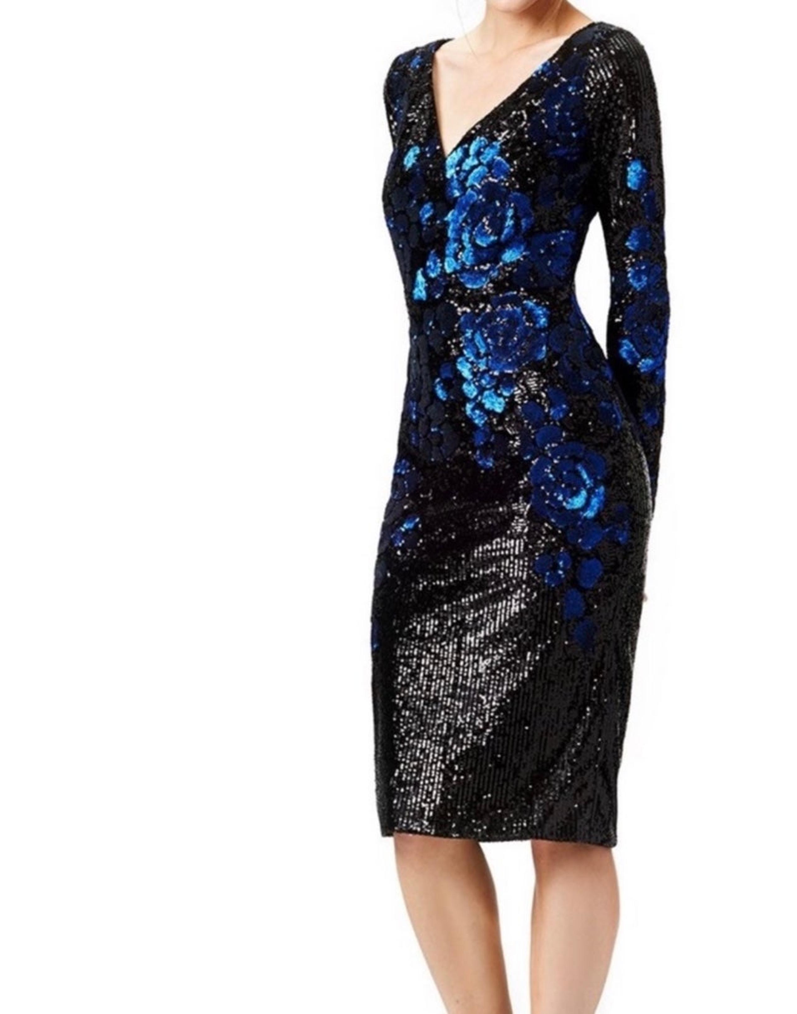 BADGLEY MISCHKA V-Neck Long Dress