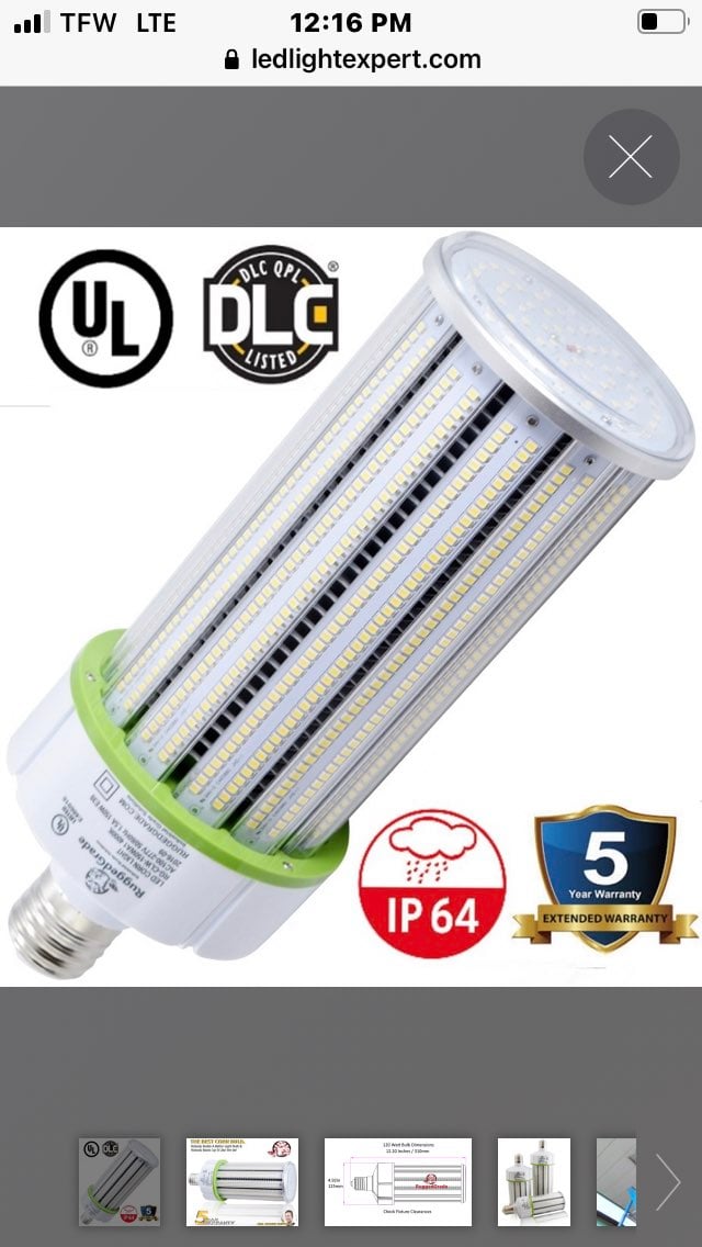 120W led corn light