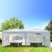 3 x 6m Four Windows Practical Waterproof Folding Tent White,D0102HAP22W