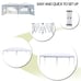 3 x 6m Four Windows Practical Waterproof Folding Tent White,D0102HAP22W