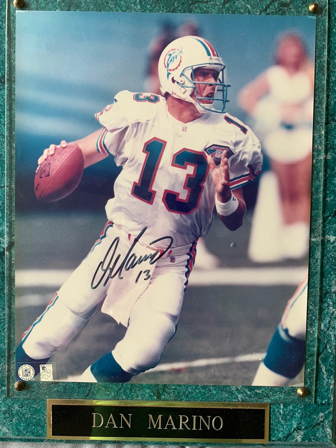 Autographed Dan Marino Plaque + Unopened