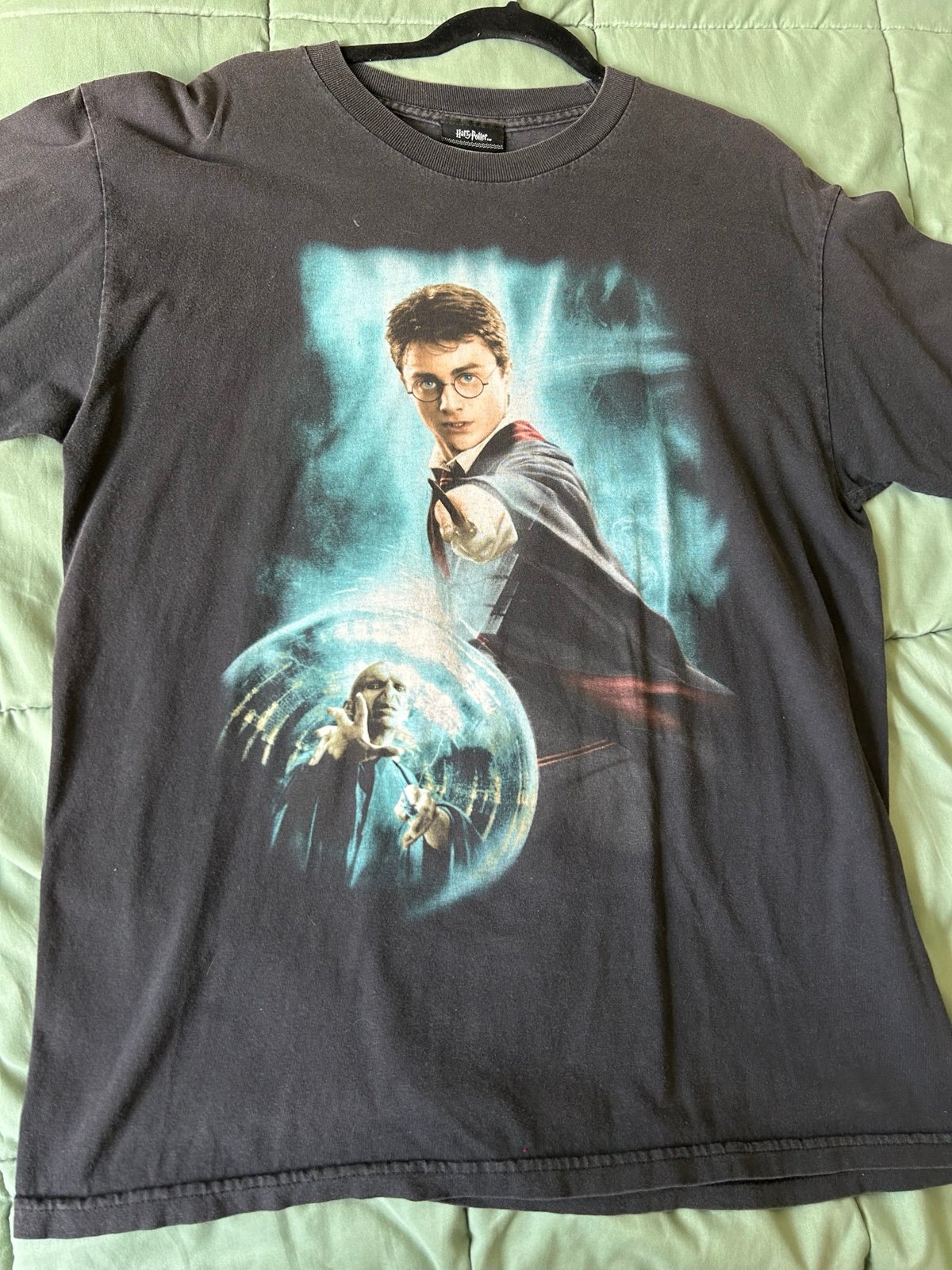Harry Potter Vintage Order of The Phoenix Black Movie Promo Men’s Graphic Tee