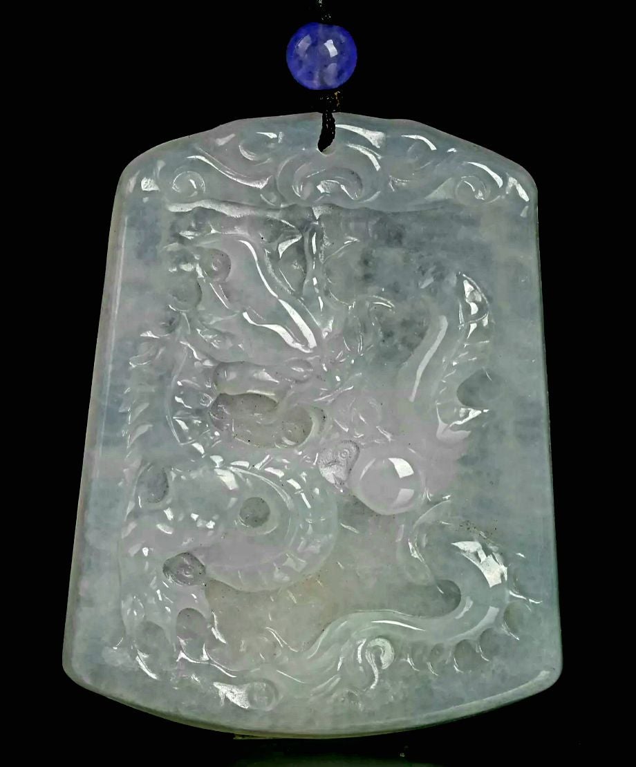 Burmese type A icy jade Jadeite pendant.