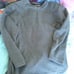BCC Extreme V-Neck Grey Sweatshirt Size L 100% Polyester RN # 102672