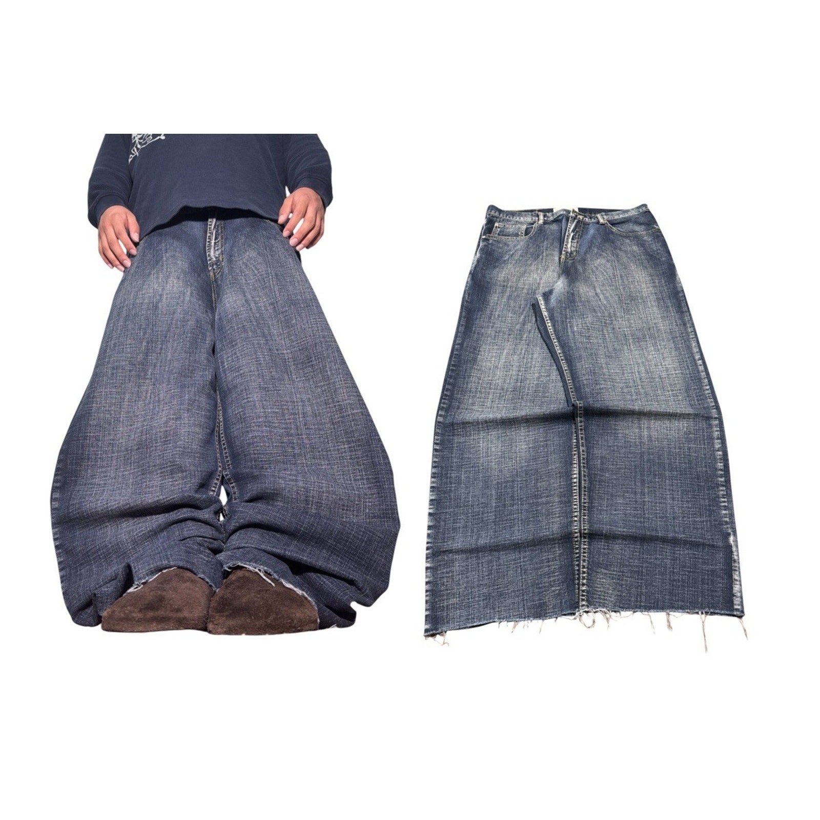 Brooklyn Xpress Baggy Jeans Skater Size 38x30 Hip Hop southpole type