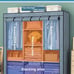 1pc Simple Assembled Clothes Cabinet, Floor Standing Large Capacity Clothes