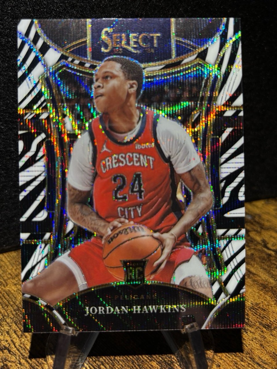 Jordan Hawkins Zebra Prizm SP RC
