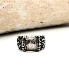 Antique Vintage Silver Brutalist Ring Size 5