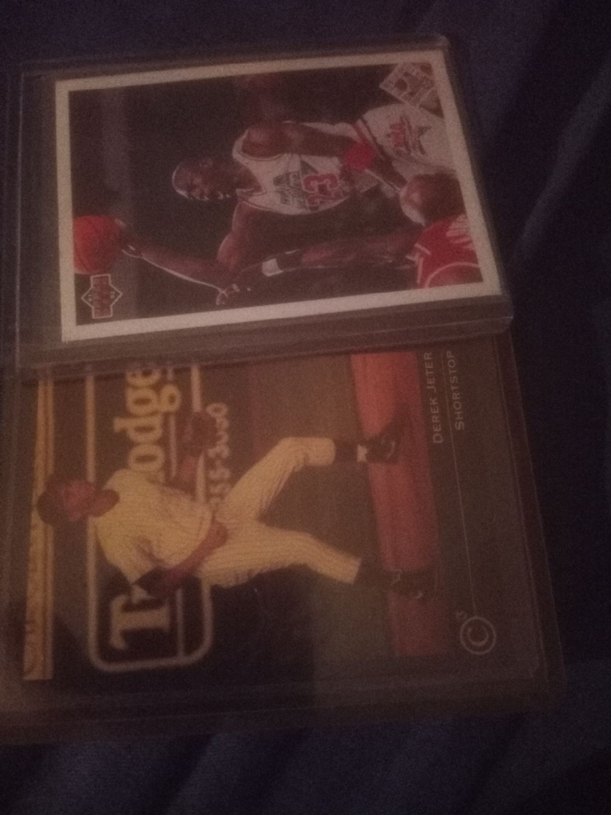 Derek Jeter rookie card Michael Jordan A
