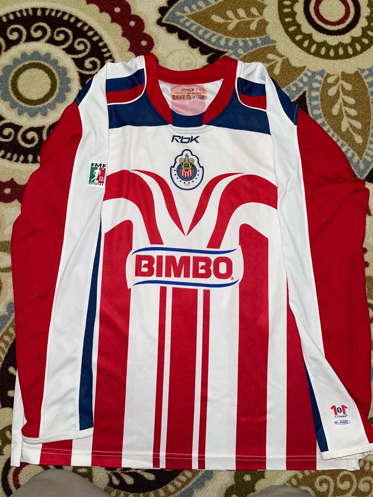 Jersey Chivas 2006 Manga on sale Larga Omar Bravo #9.