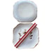 VTG Signed Handcrafted Ceramic Plates Abstract Earth Brushstroke Design Set Of 2