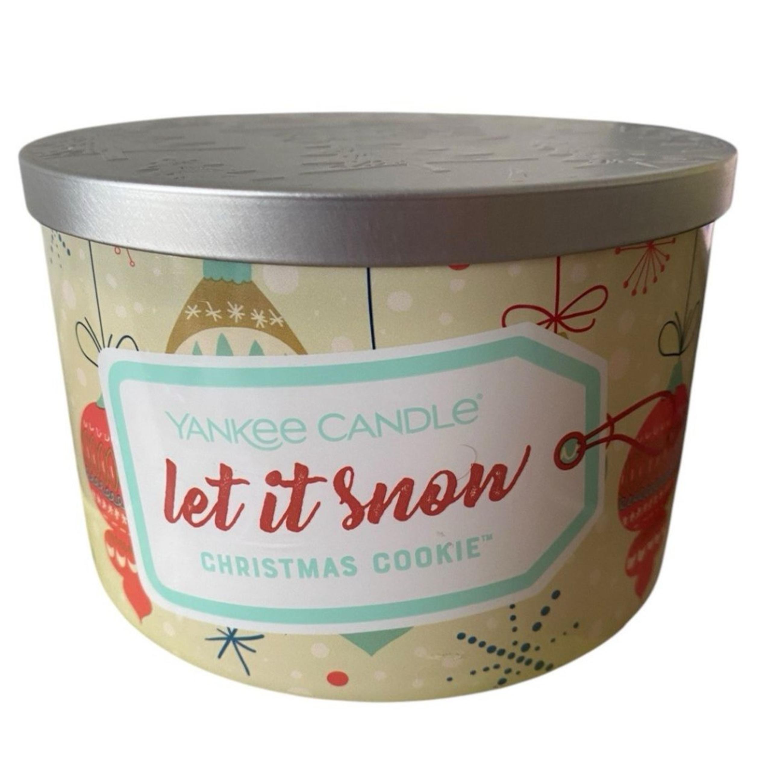 Yankee Candle Let It Snow Christmas Cookie 3-Wick Candle 18 oz Limited Holiday