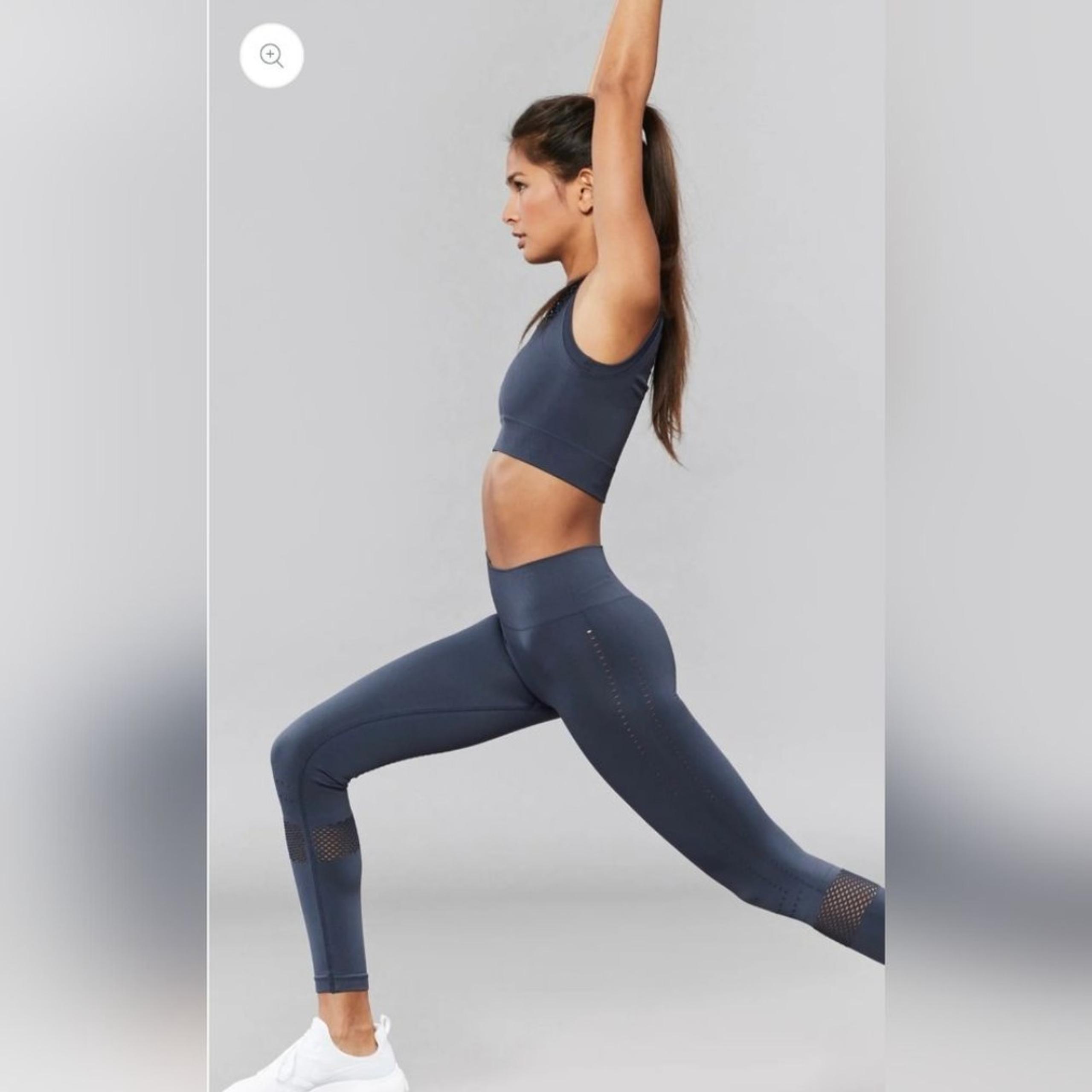 VARLEY Women's Stretch Yoga Running Gym Active Justin Leggings Blue Size S EUC