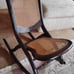 ChairVintage / Antique Folding Wood And Cane Victorian Style Rocking Chair