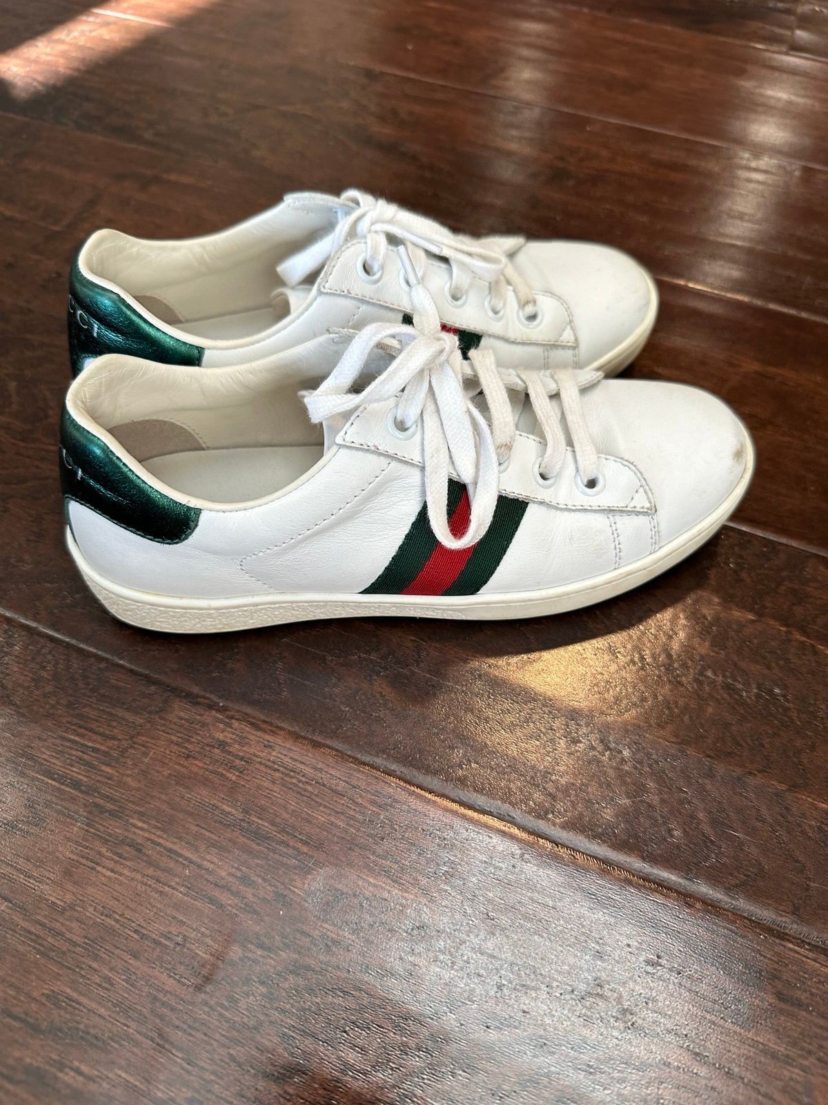 Kids Gucci Ace Sneaker, Size 32 (around 13.5-1)