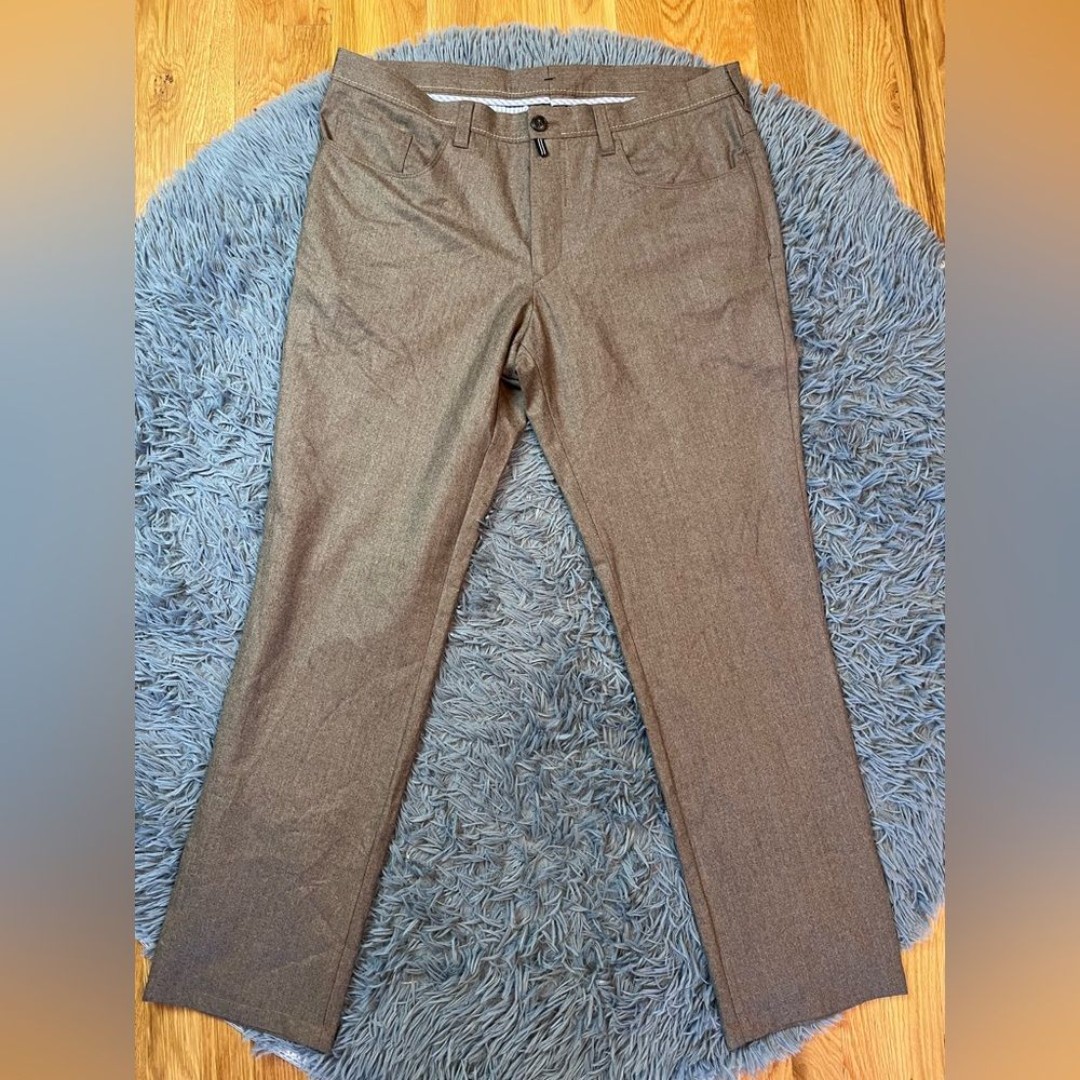 Neiman Marcus Tan Brown Wool Pants Men’s Size 36