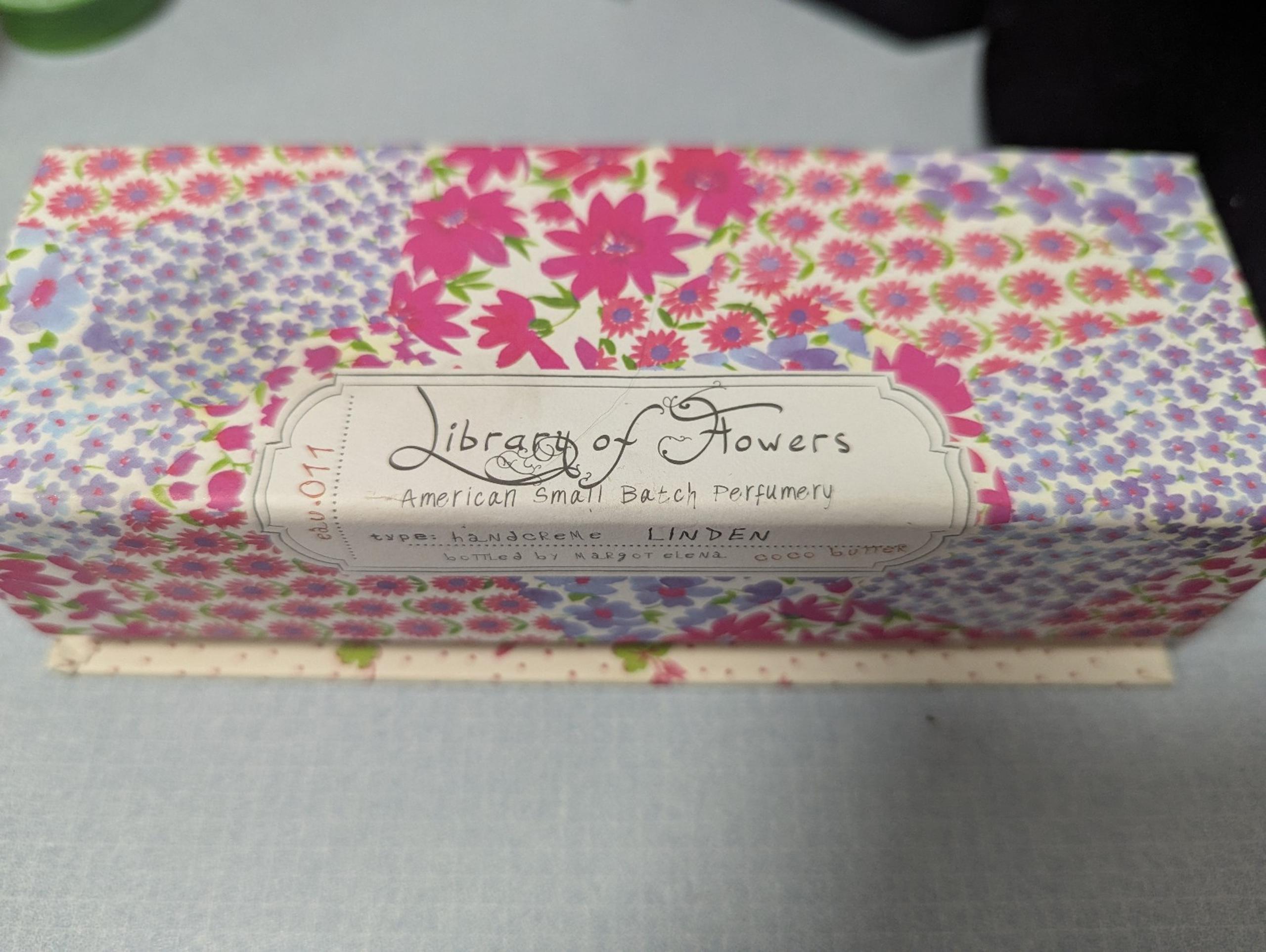 Library of Flowers Hand Creme Margot Elena scent LINDEN