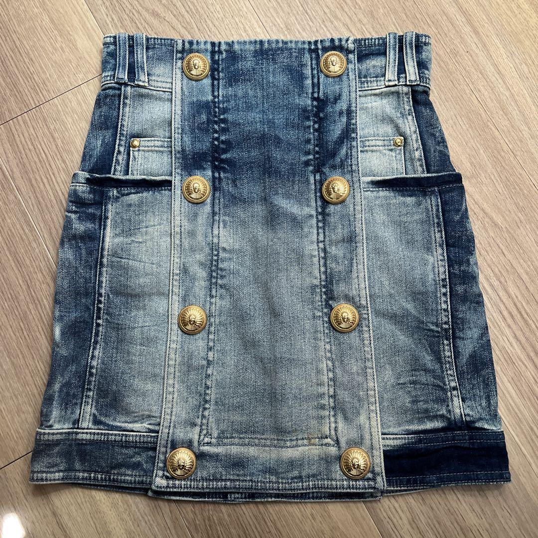 BALMAIN Zip Fastener Skirt Size 36