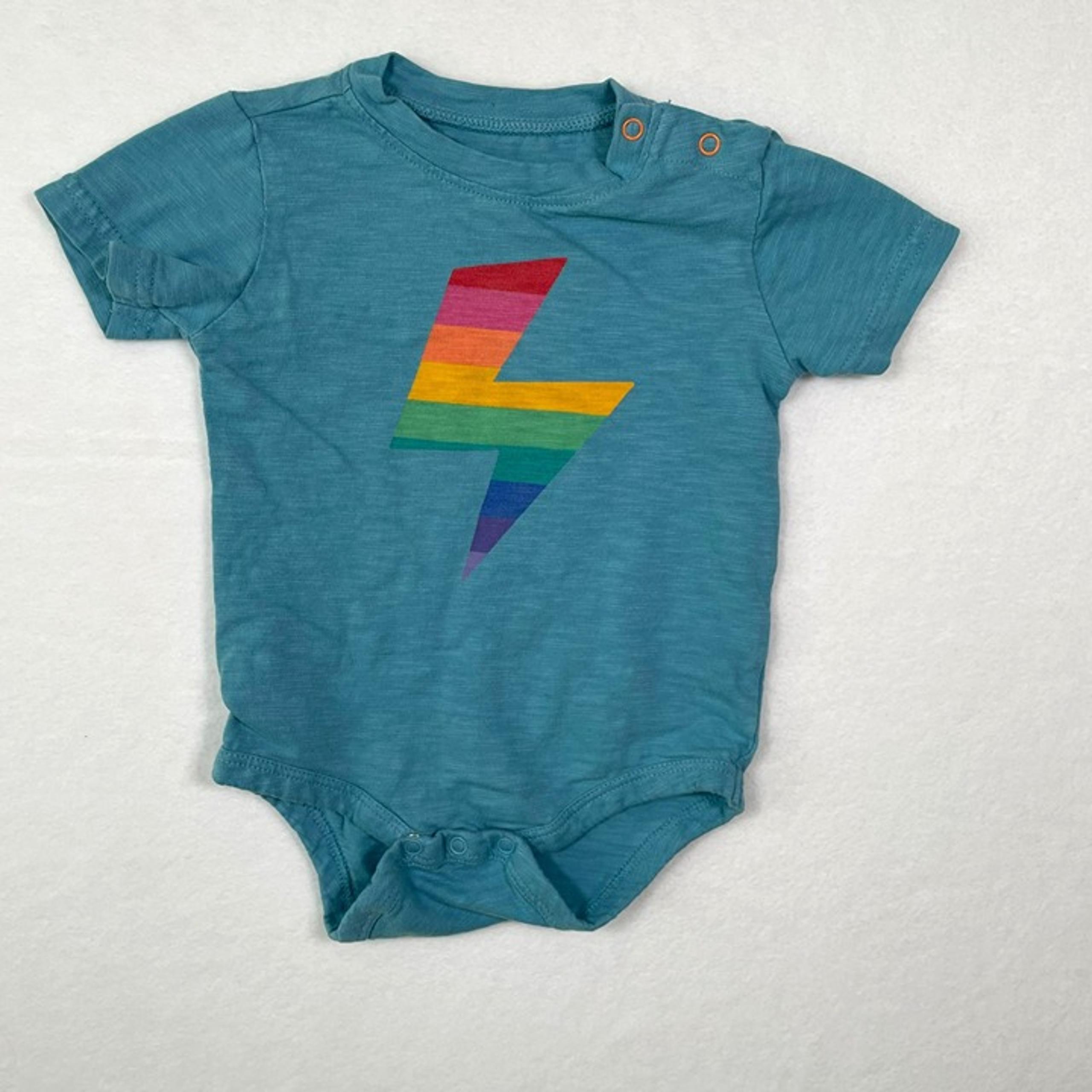 Primary Baby Short Sleeve Babysuit Graphic Logo 3-6m One Piece