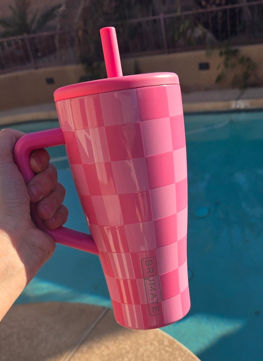 Brumate Pink Checkered 30oz Era BNWT Limited Edition!!