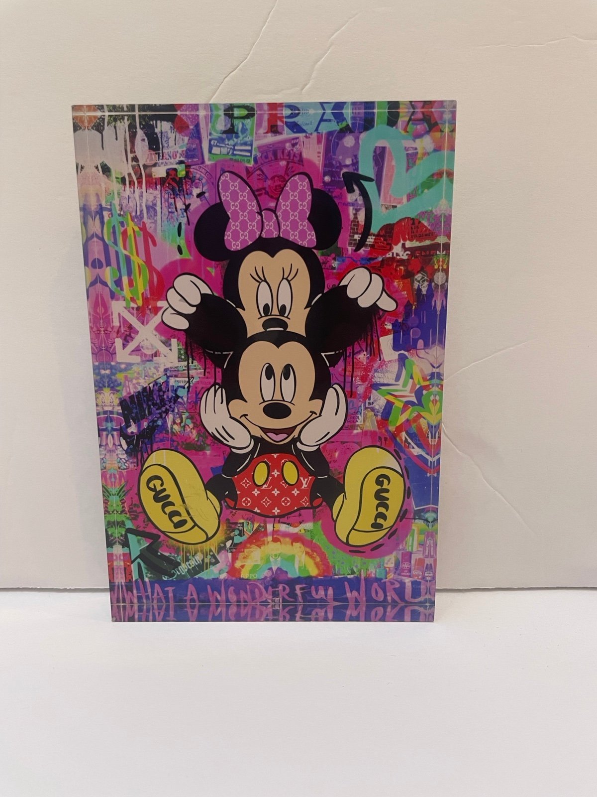 Gucci X Louie Vuitton Mickey and Minnie art