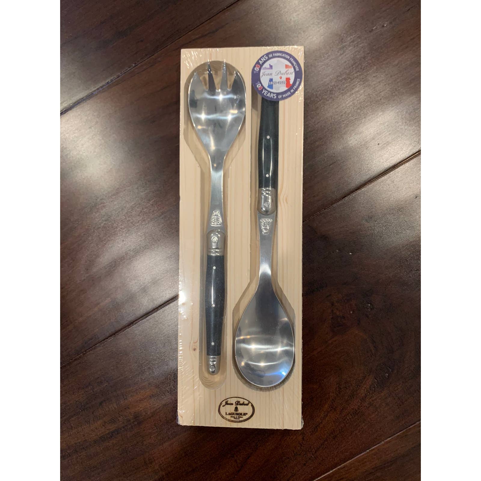 Jean Dubost Salad Servers- Black