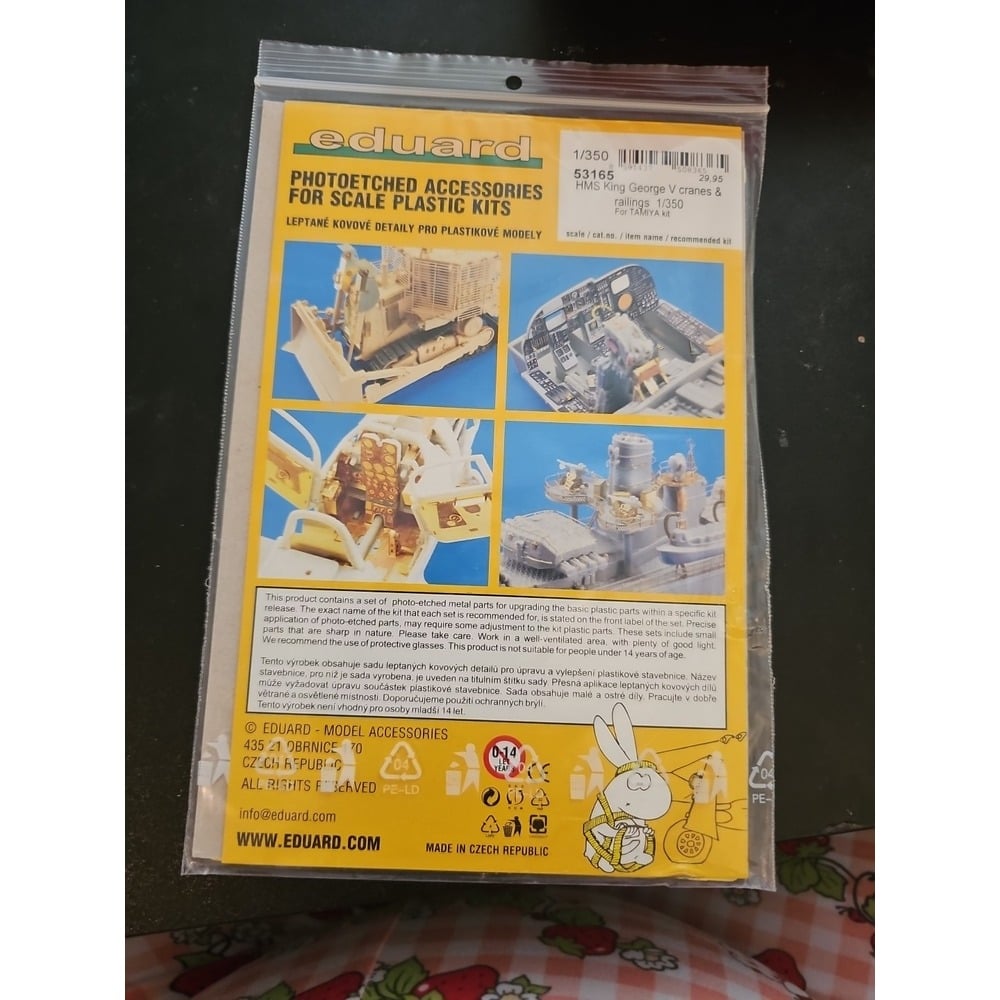 1/350 Ship- HMS King George V Cranes & Railings for TAM