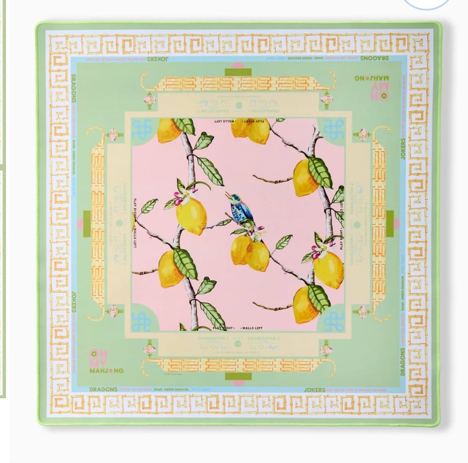 Citrus Songbird Oh My Mahjong Mat