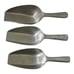 3 Hygia Scoops Germany Aluminum Flour Sugar Food Scooper # 50/135, 145, 150 Vtg