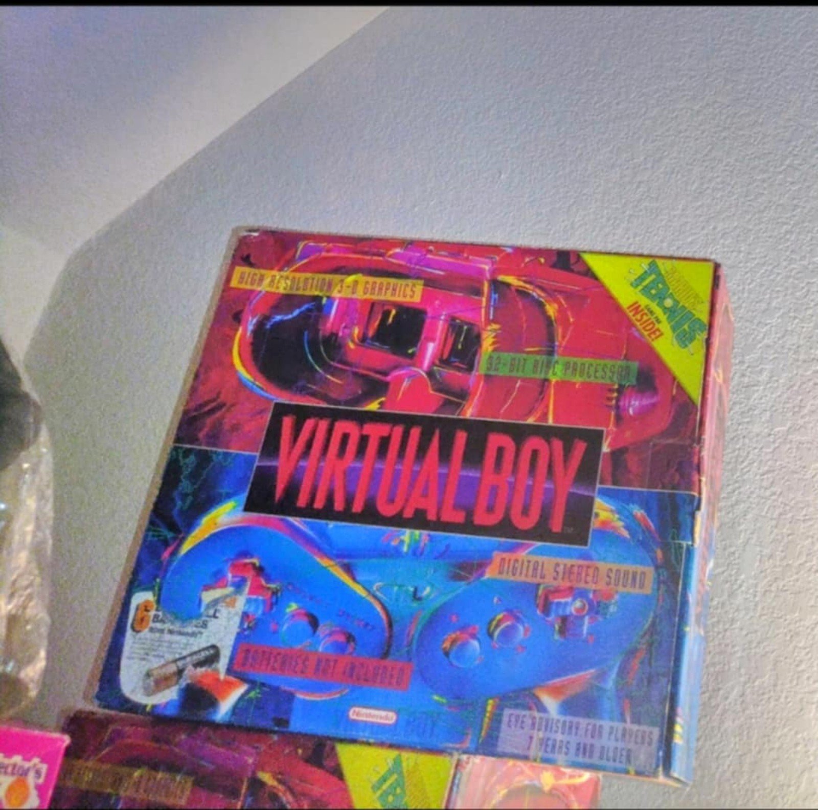 Virtual Boy Nintendo Box Only Virtual Reality Rare Retro