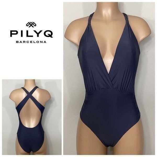 New. Pilyq blue one piece.